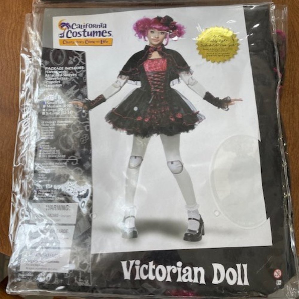 California Costumes Victorian Creepy Doll Child Costume